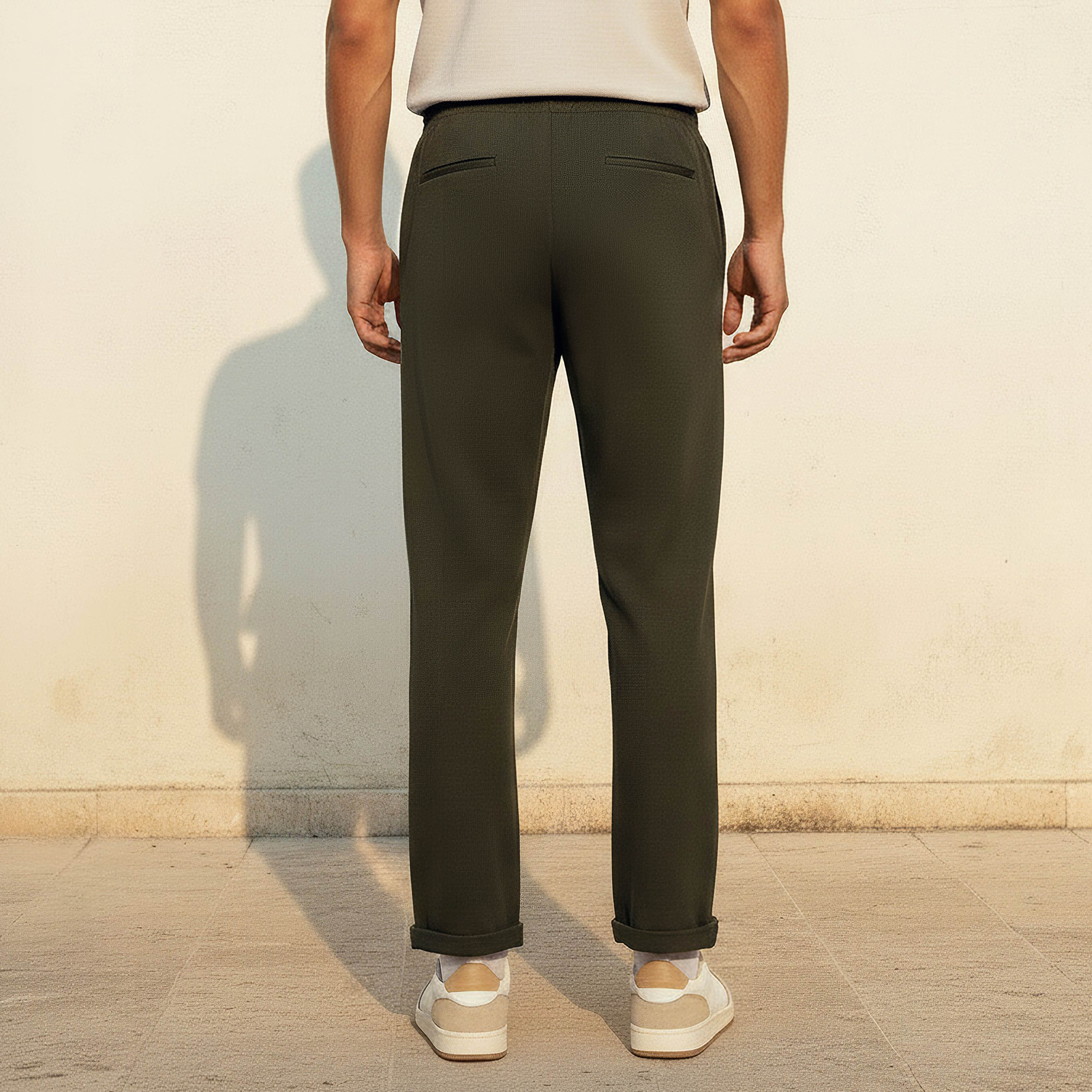 بنطلون رياضي رجالي بقصة سليم-men-clothing-bottoms-joggers-image-4