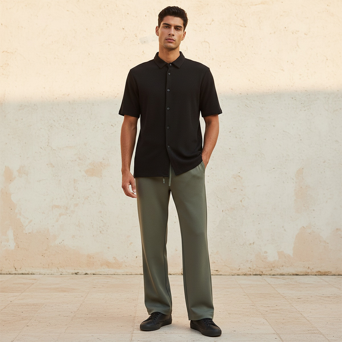 Splash Smart Regular Fit Textured Shirt-men-clothing-shirts-image-3