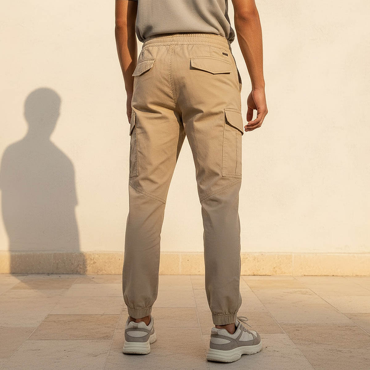 Men Baggy Fit Cargo Joggers with Drawstring Closure-men-clothing-bottoms-joggers-image-4