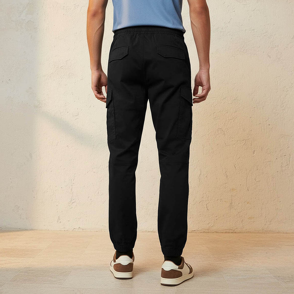 بنطال كارغو رجالي فضفاض برباط خصر مريح-men-clothing-bottoms-joggers-image-4