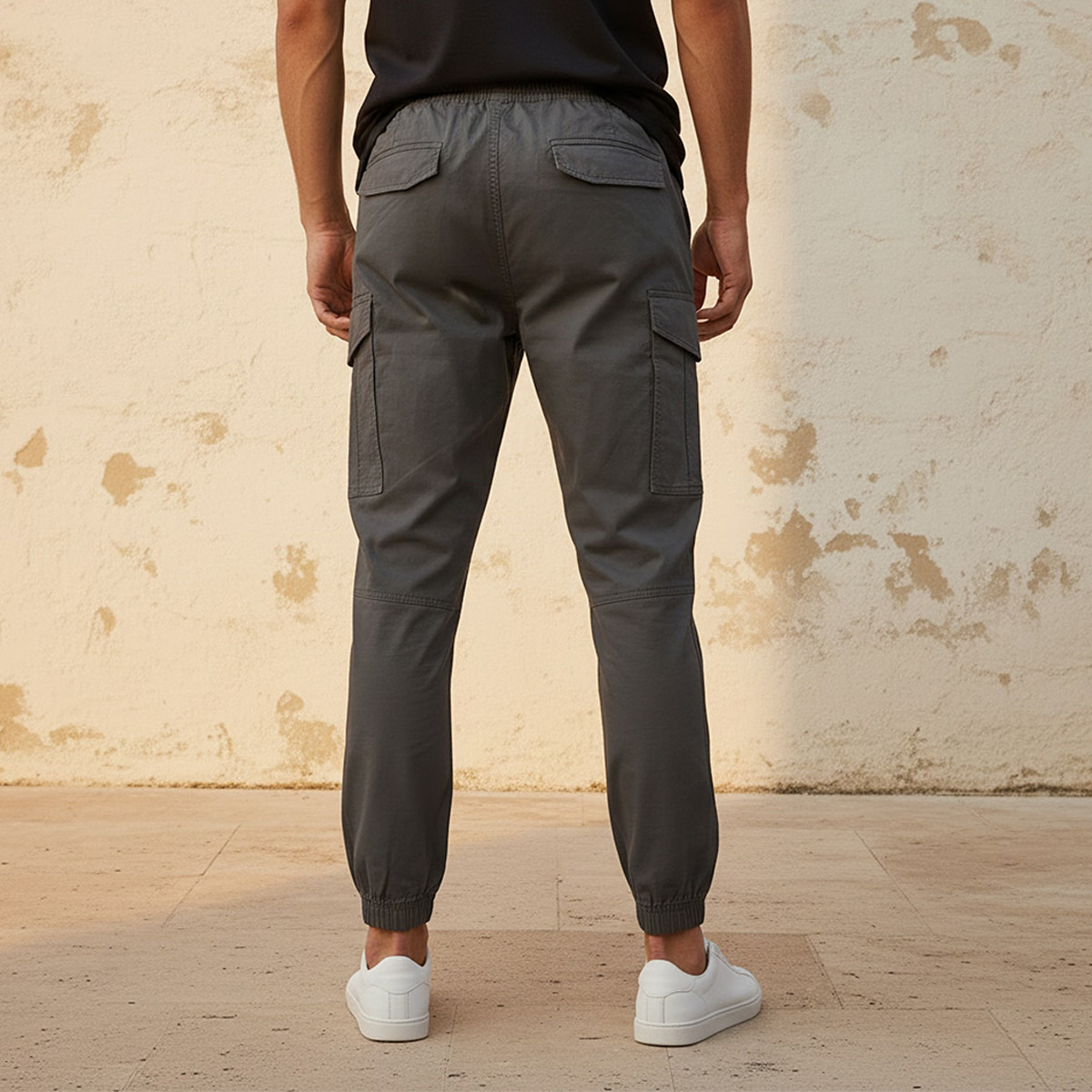 بنطال كارغو رجالي فضفاض برباط خصر مريح-men-clothing-bottoms-joggers-image-4