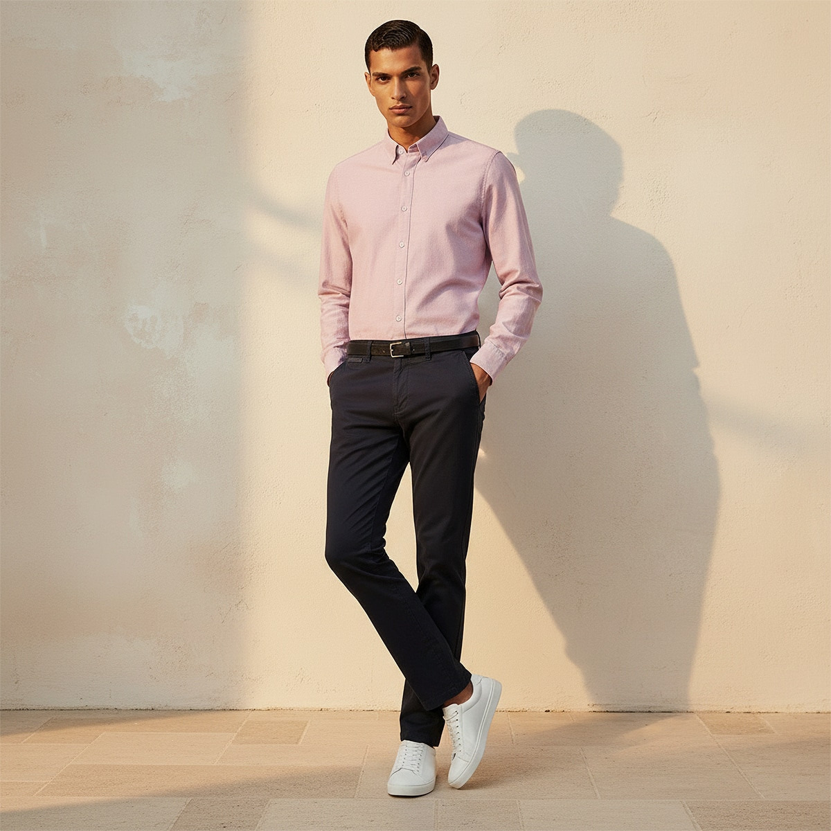 Splash Smart Slim Fit Belted Cotton Chinos-men-clothing-bottoms-trousersandchinos-chinos-image-3