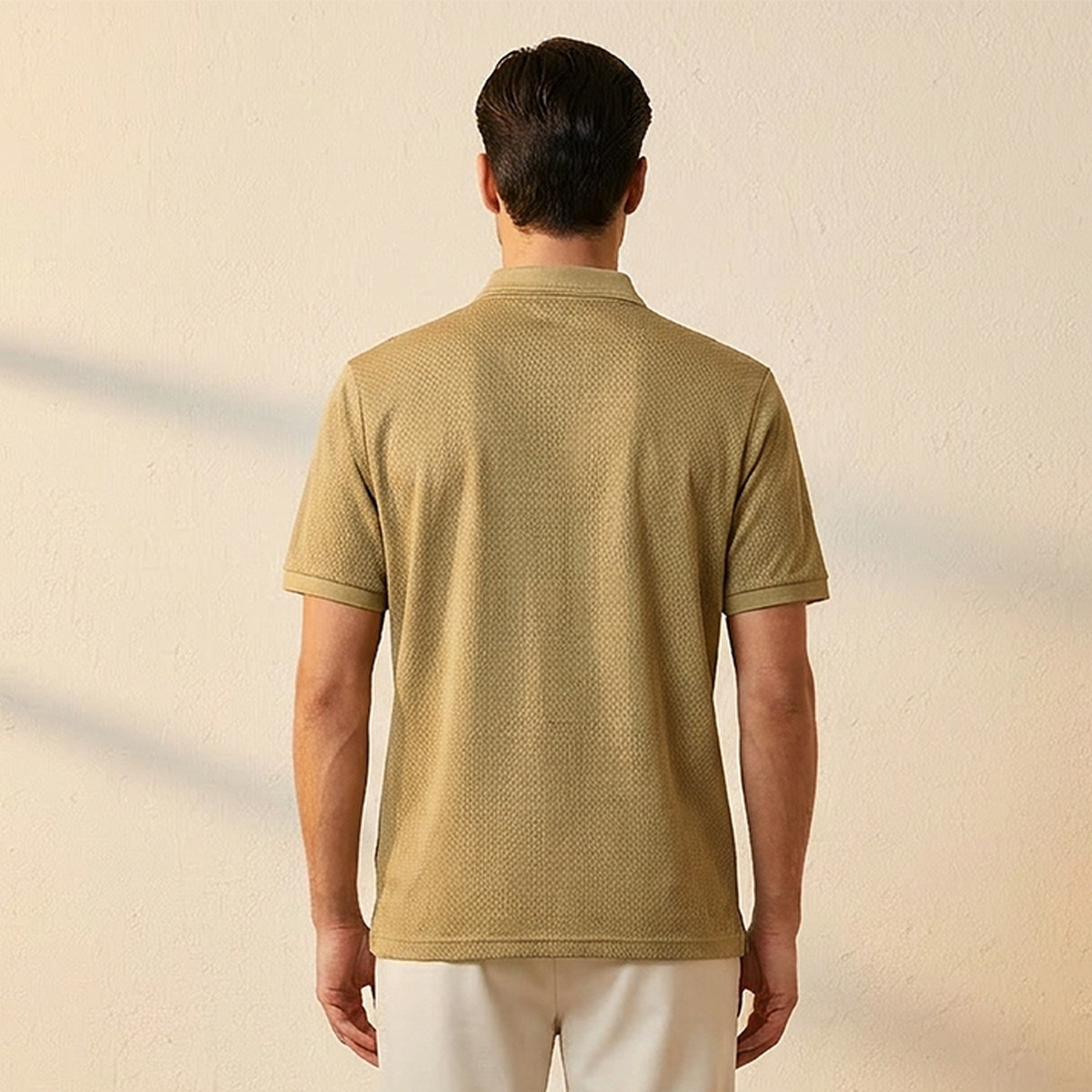 Splash Smart Short Sleeves Textured Polo T-shirt-men-clothing-tshirtsandpolos-polos-image-4