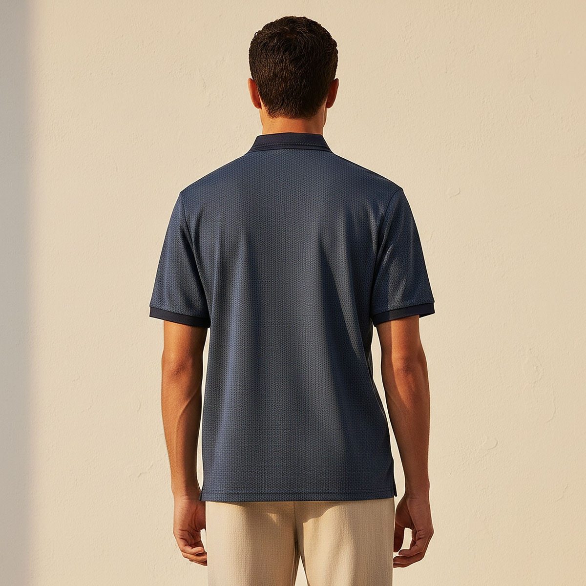 Splash Smart Short Sleeves Textured Polo T-shirt-men-clothing-tshirtsandpolos-polos-image-4