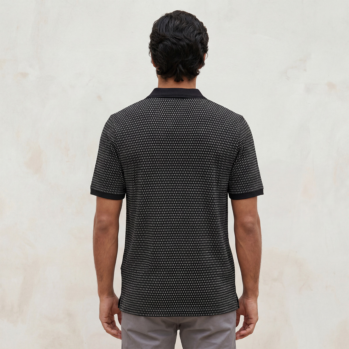 Splash Smart Short Sleeves Textured Polo T-shirt-men-clothing-tshirtsandpolos-polos-image-4