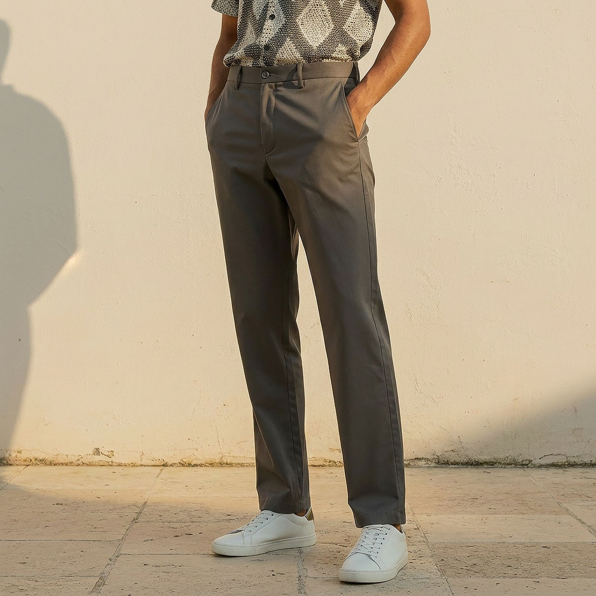 بنطلون بقصة عادية من سبلاش سمارت-men-clothing-trousersandchinos-trousers-image-1