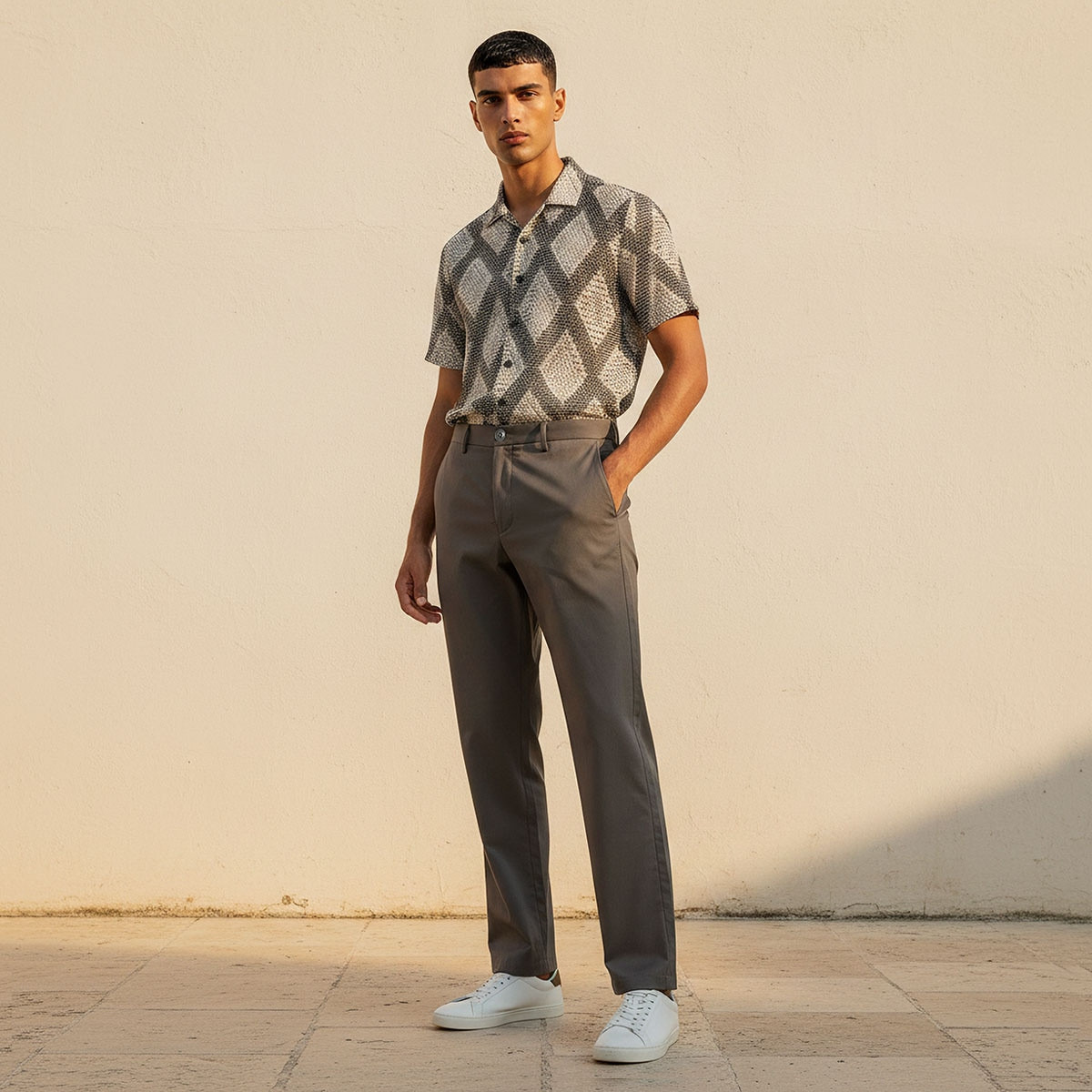 بنطلون بقصة عادية من سبلاش سمارت-men-clothing-trousersandchinos-trousers-image-3