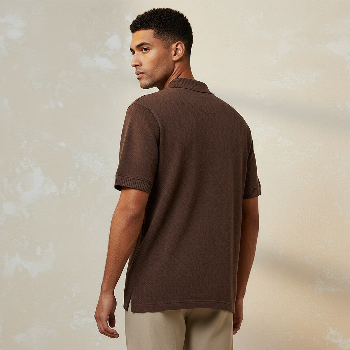 Men Short Sleeve Textured Polo T-shirt-men-clothing-tshirtsandpolos-polos-image-4