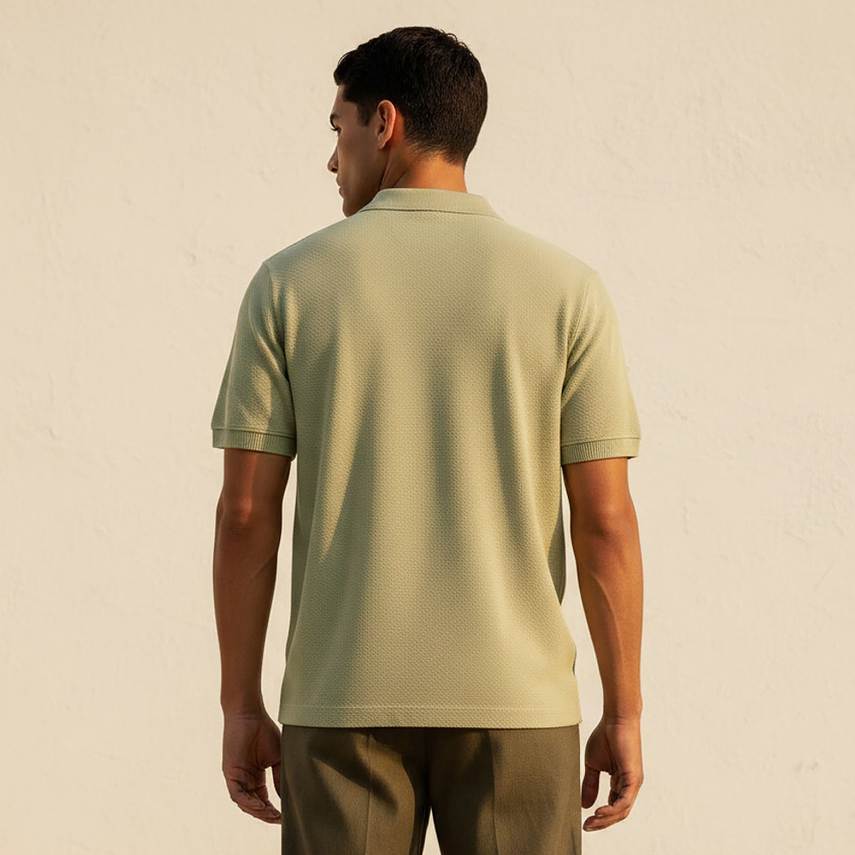 Men Short Sleeve Textured Polo T-shirt-men-clothing-tshirtsandpolos-polos-image-4