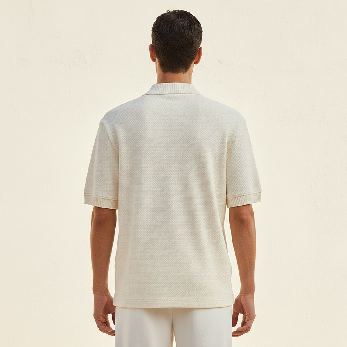 Men Short Sleeve Textured Polo T-shirt-men-clothing-tshirtsandpolos-polos-image-4
