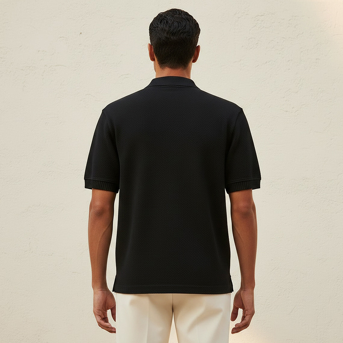Men Short Sleeve Textured Polo T-shirt-men-clothing-tshirtsandpolos-polos-image-4