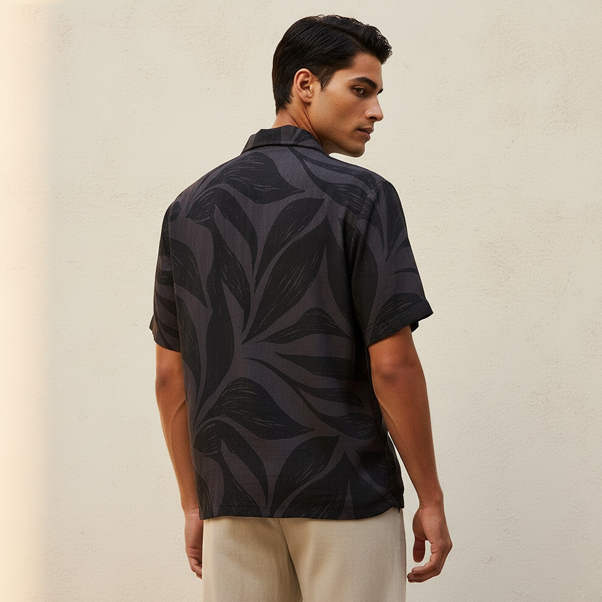 Splash Smart Regular Fit Collared Printed Short Sleeves Resort Shirt-men-clothing-shirts-image-4