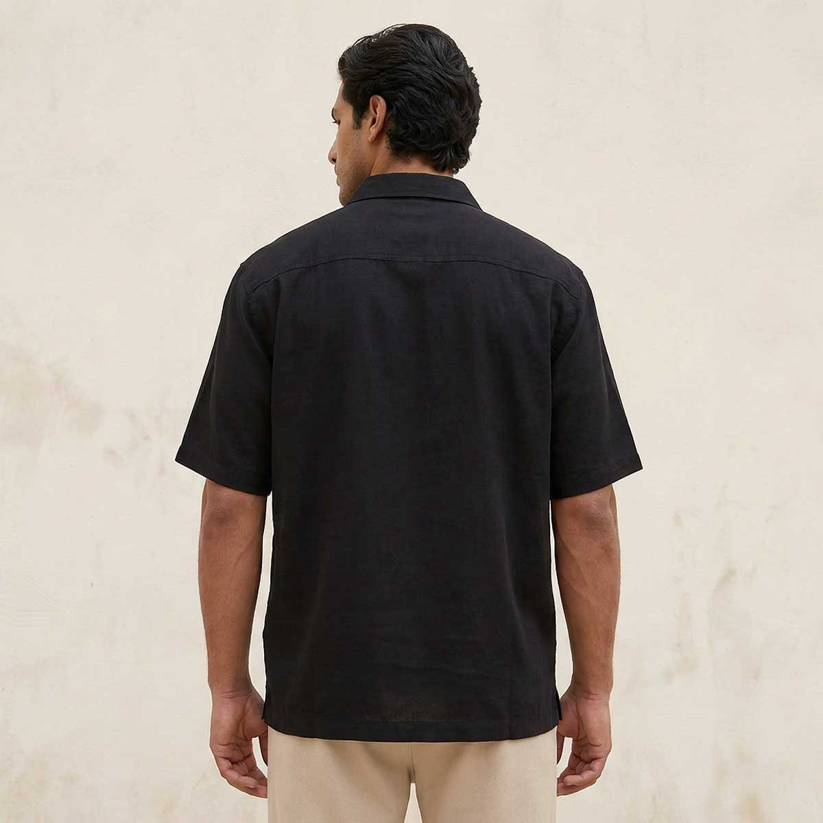 Splash Smart Regular Fit Collared Short Sleeves Shirt-men-clothing-shirts-image-4
