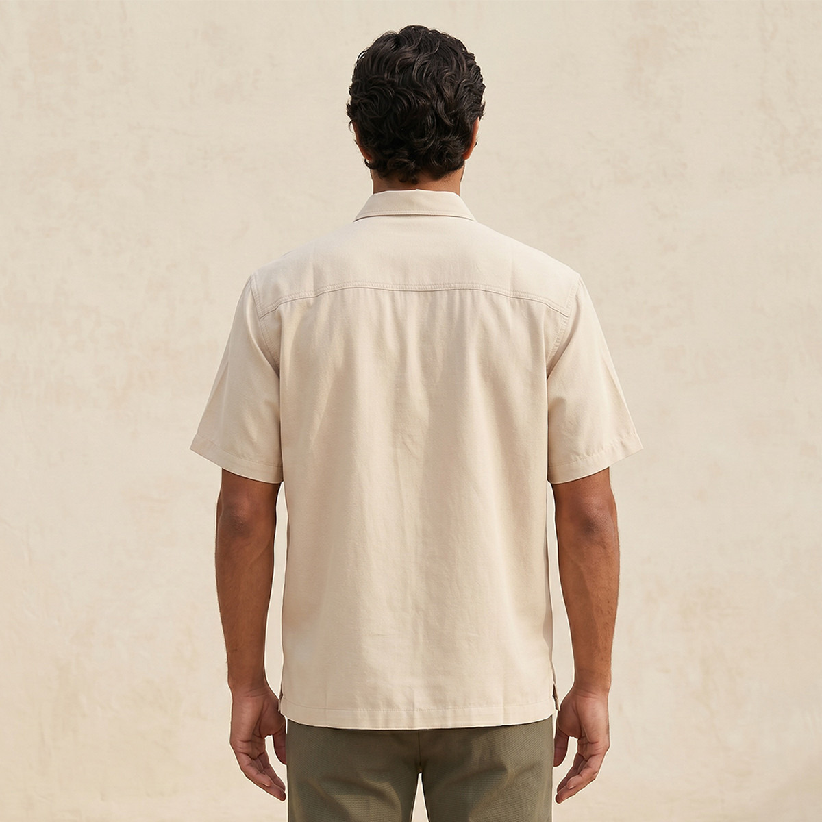 Splash Smart Regular Fit Collared Short Sleeves Shirt-men-clothing-shirts-image-4