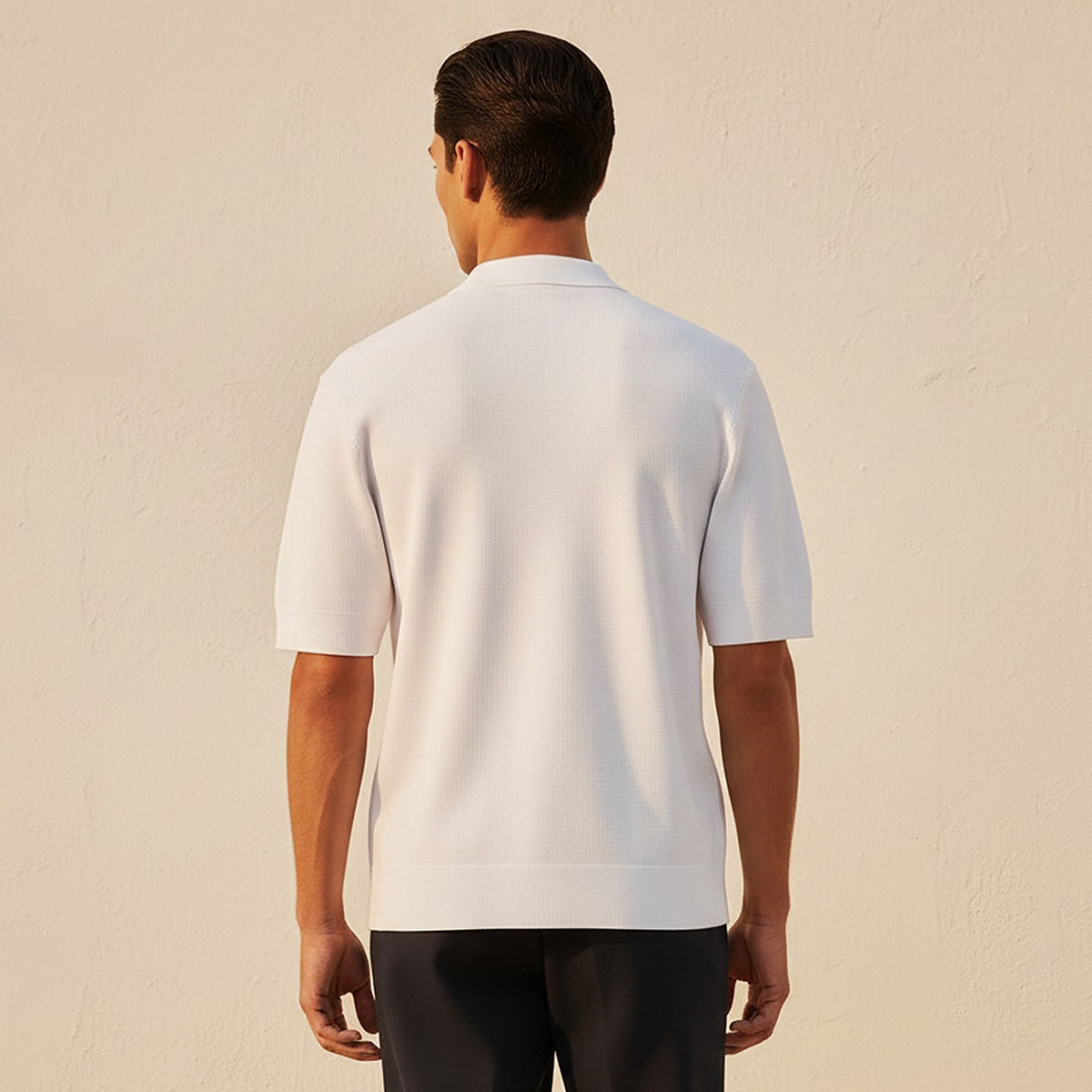 Men Short Sleeves Textured Polo T-shirt-men-clothing-tshirtsandpolos-polos-image-4
