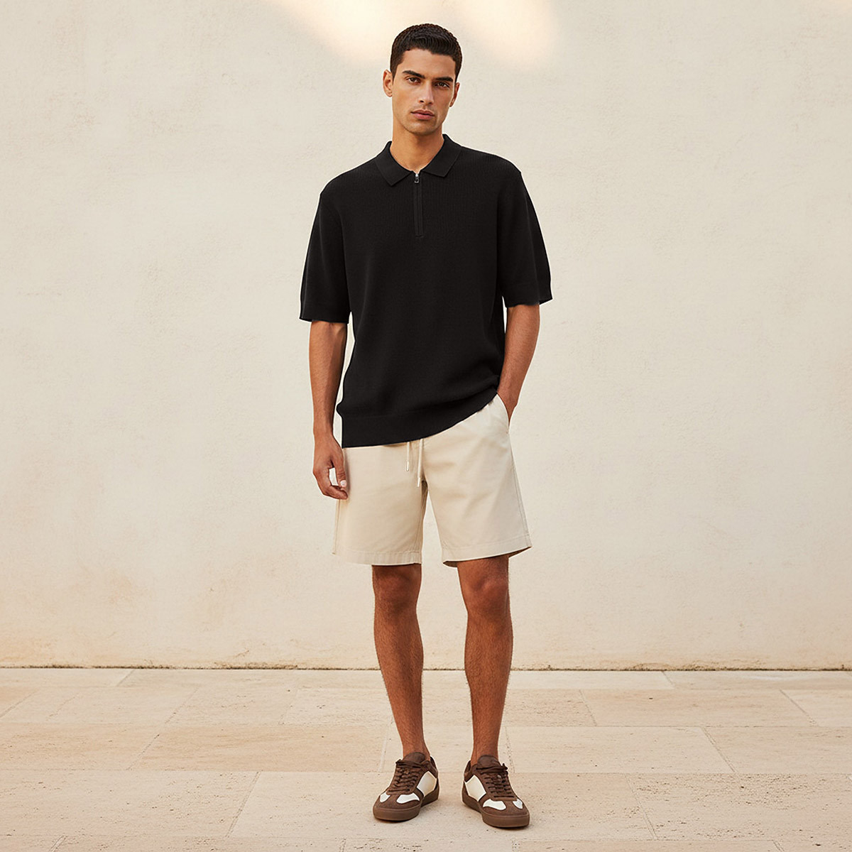 Men Short Sleeves Textured Polo T-shirt-men-clothing-tshirtsandpolos-polos-image-3