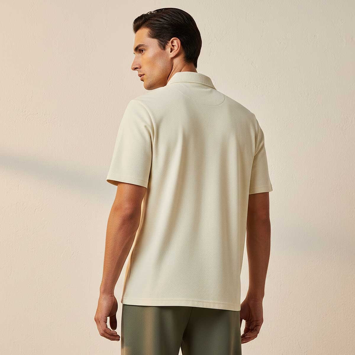 تيشيرت بولو بارز الملمس بأكمام قصيرة من سبلاش سمارت-men-clothing-tshirtsandpolos-polos-image-4