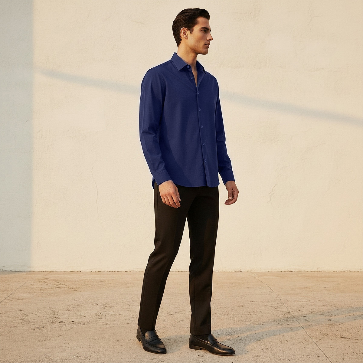 Splash Smart Regular Fit Collared Long Sleeves Shirt-men-clothing-shirts-image-3