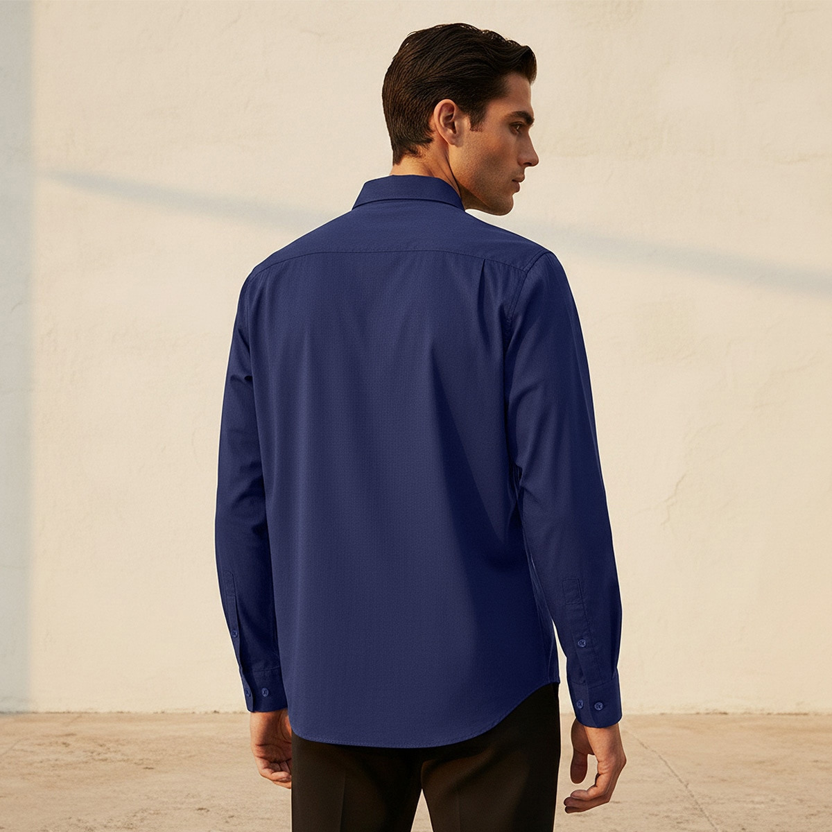 Splash Smart Regular Fit Collared Long Sleeves Shirt-men-clothing-shirts-image-4