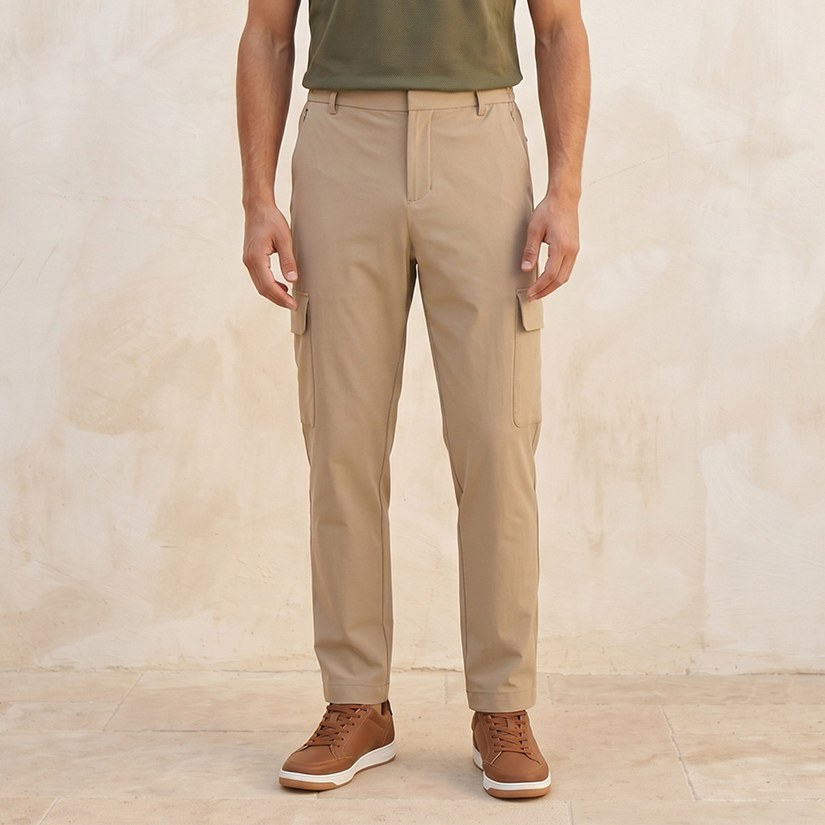 Splash Smart Regular Fit Cargo Performance Trousers-men-clothing-bottoms-trousersandchinos-trousers-image-1