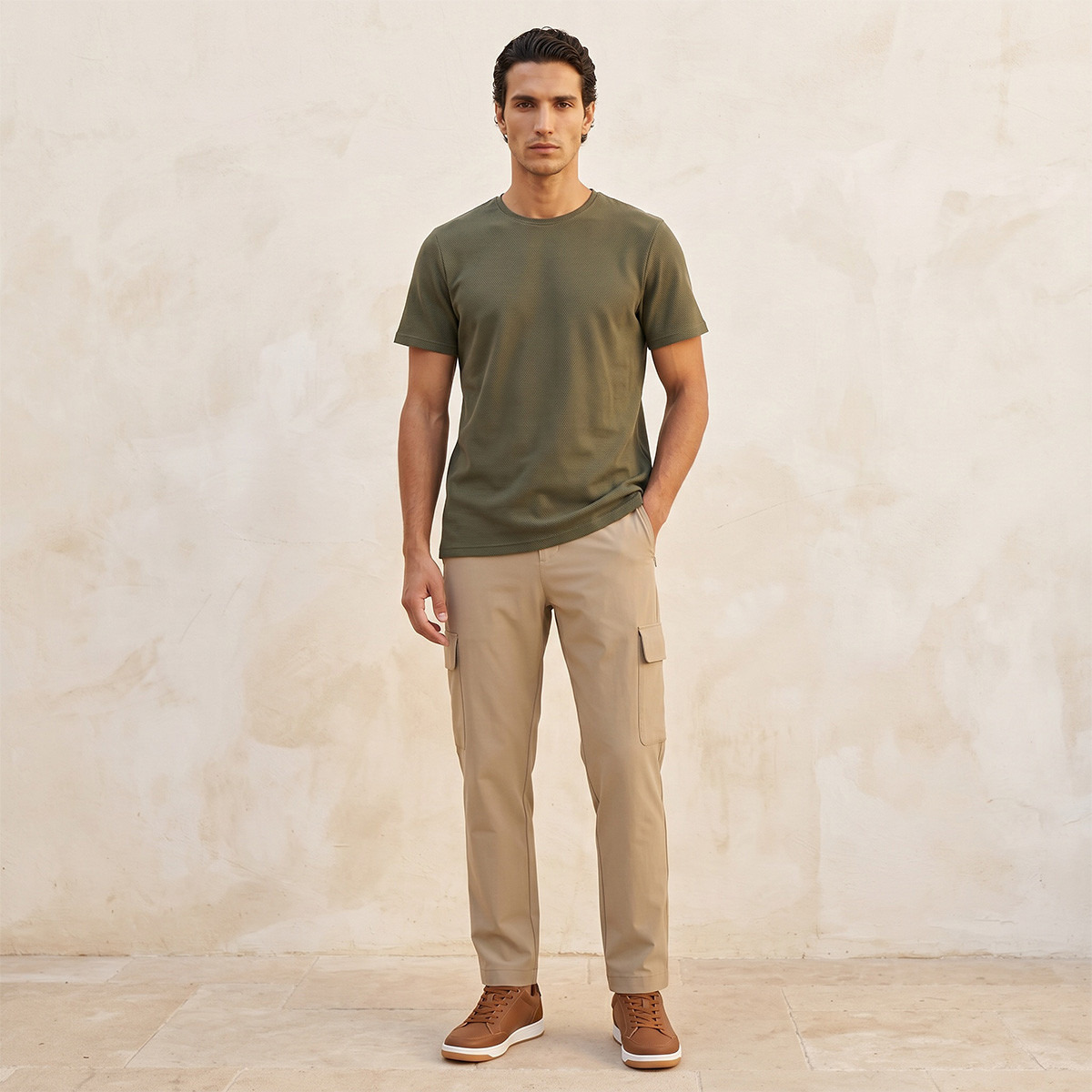 Splash Smart Regular Fit Cargo Performance Trousers-men-clothing-bottoms-trousersandchinos-trousers-image-3