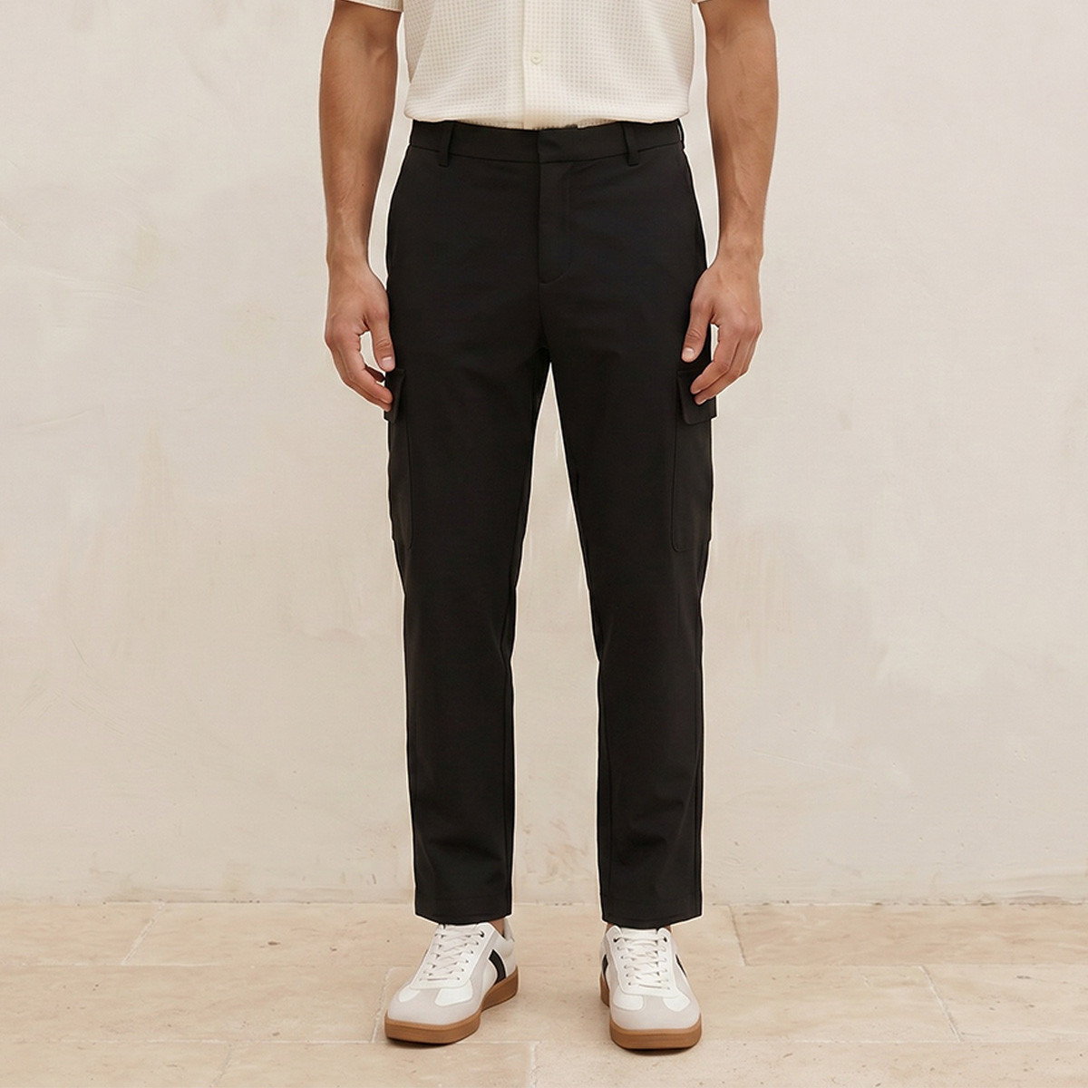 Splash Smart Regular Fit Cargo Performance Trousers-men-clothing-bottoms-trousersandchinos-trousers-image-1