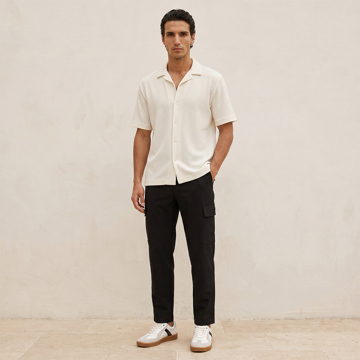 Splash Smart Regular Fit Cargo Performance Trousers-men-clothing-bottoms-trousersandchinos-trousers-image-3