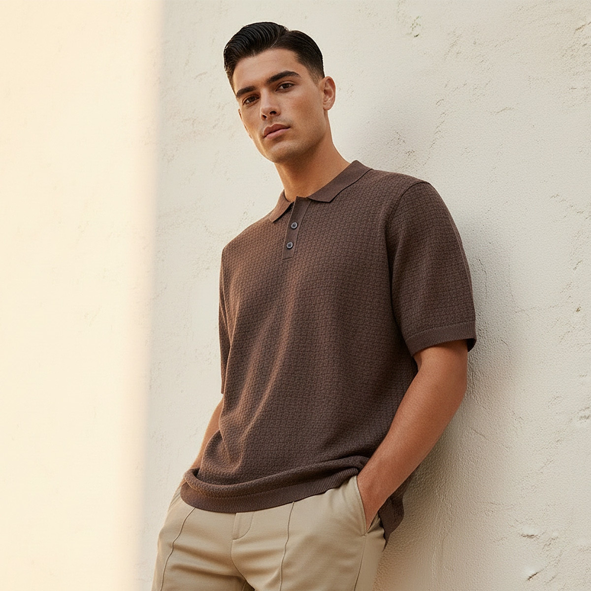 تيشيرت بولو مخطط بأكمام قصيرة من سبلاش سمارت-men-clothing-tshirtsandpolos-polos-image-1