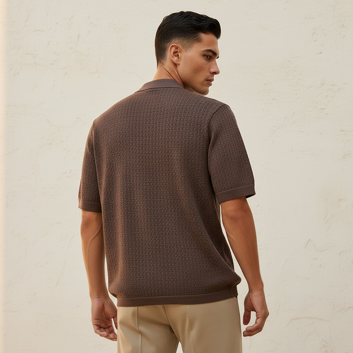 تيشيرت بولو مخطط بأكمام قصيرة من سبلاش سمارت-men-clothing-tshirtsandpolos-polos-image-4