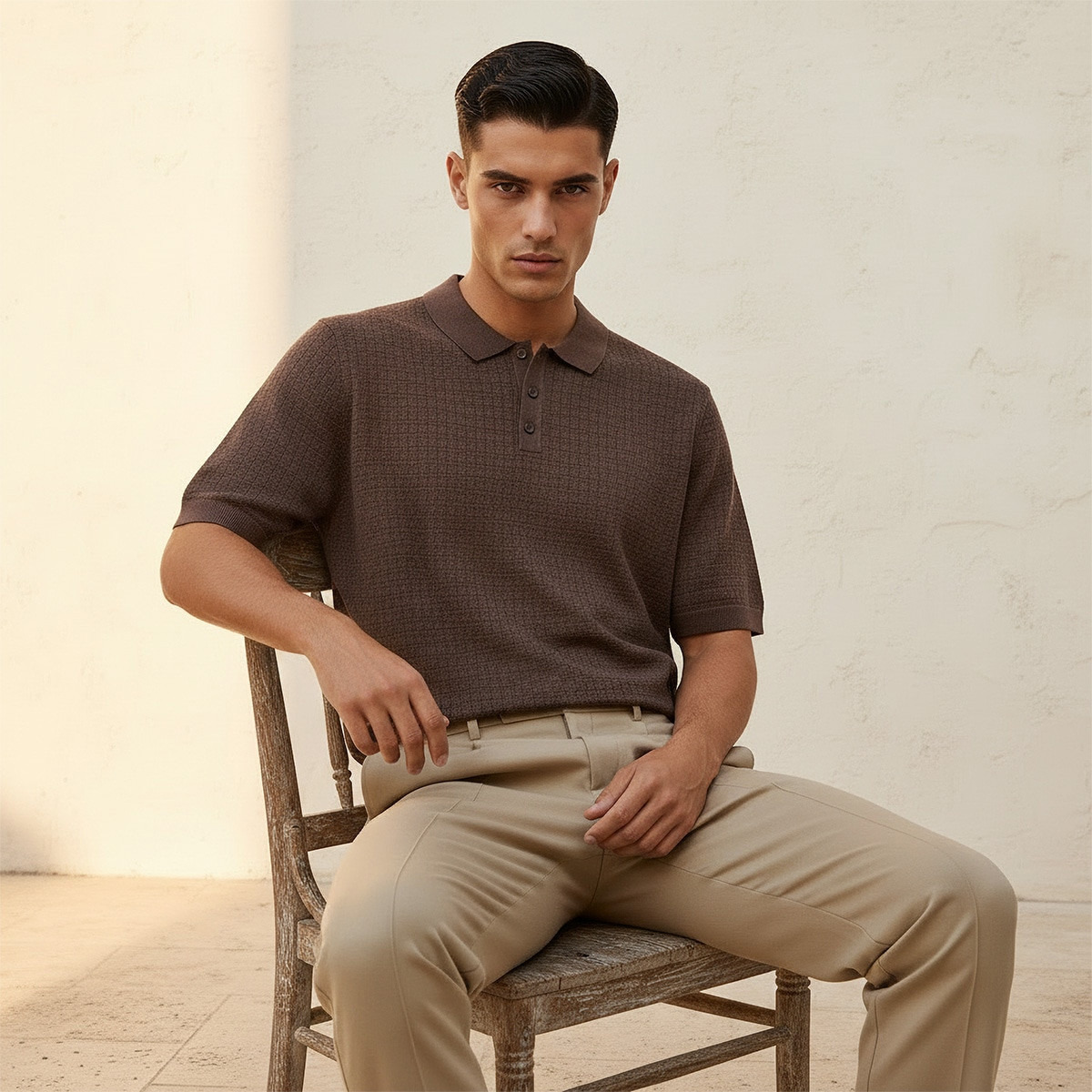 تيشيرت بولو مخطط بأكمام قصيرة من سبلاش سمارت-men-clothing-tshirtsandpolos-polos-image-5