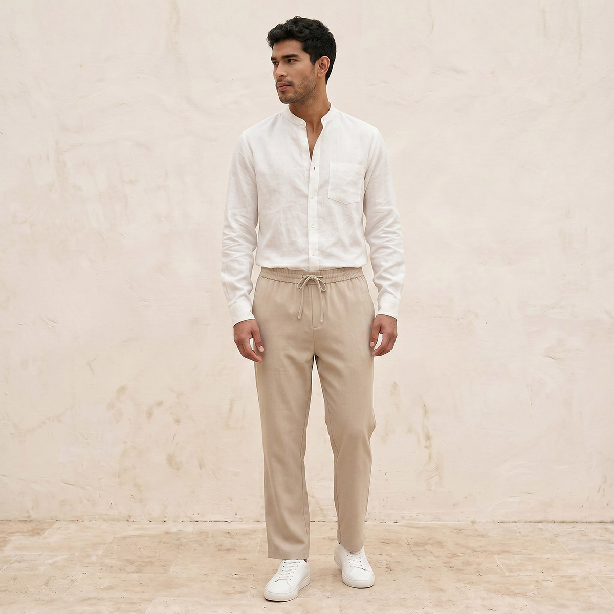قميص مزيج كتان بقصة عادية من سبلاش سمارت-men-clothing-shirts-image-3