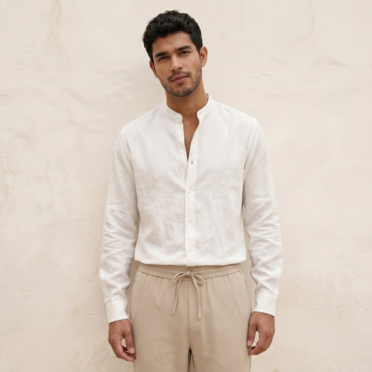 قميص مزيج كتان بقصة عادية من سبلاش سمارت-men-clothing-shirts-image-7