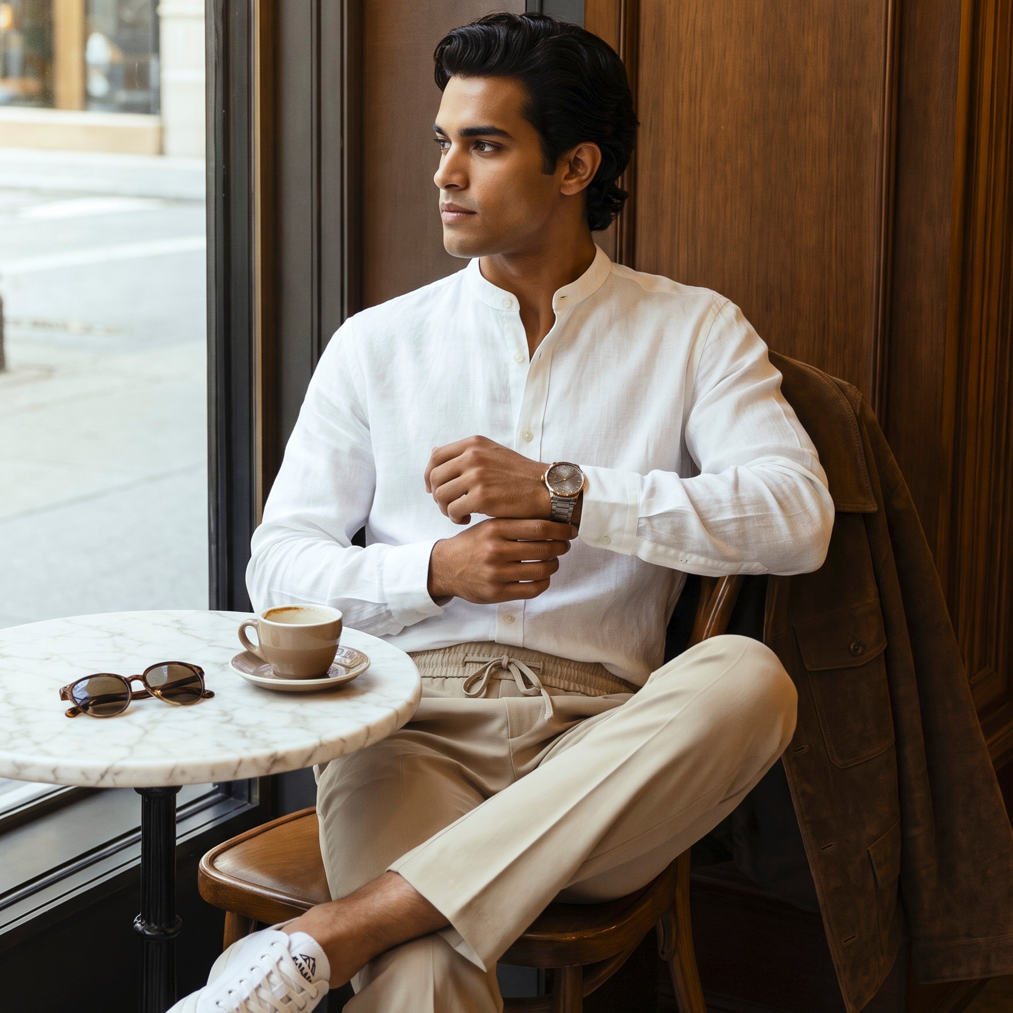 قميص مزيج كتان بقصة عادية من سبلاش سمارت-men-clothing-shirts-image-8