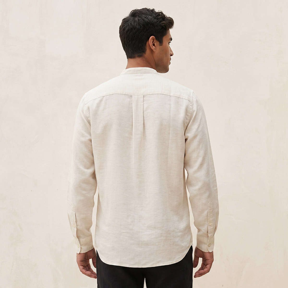 Splash Smart Regular Fit Linen Blend Shirt-men-clothing-shirts-image-4