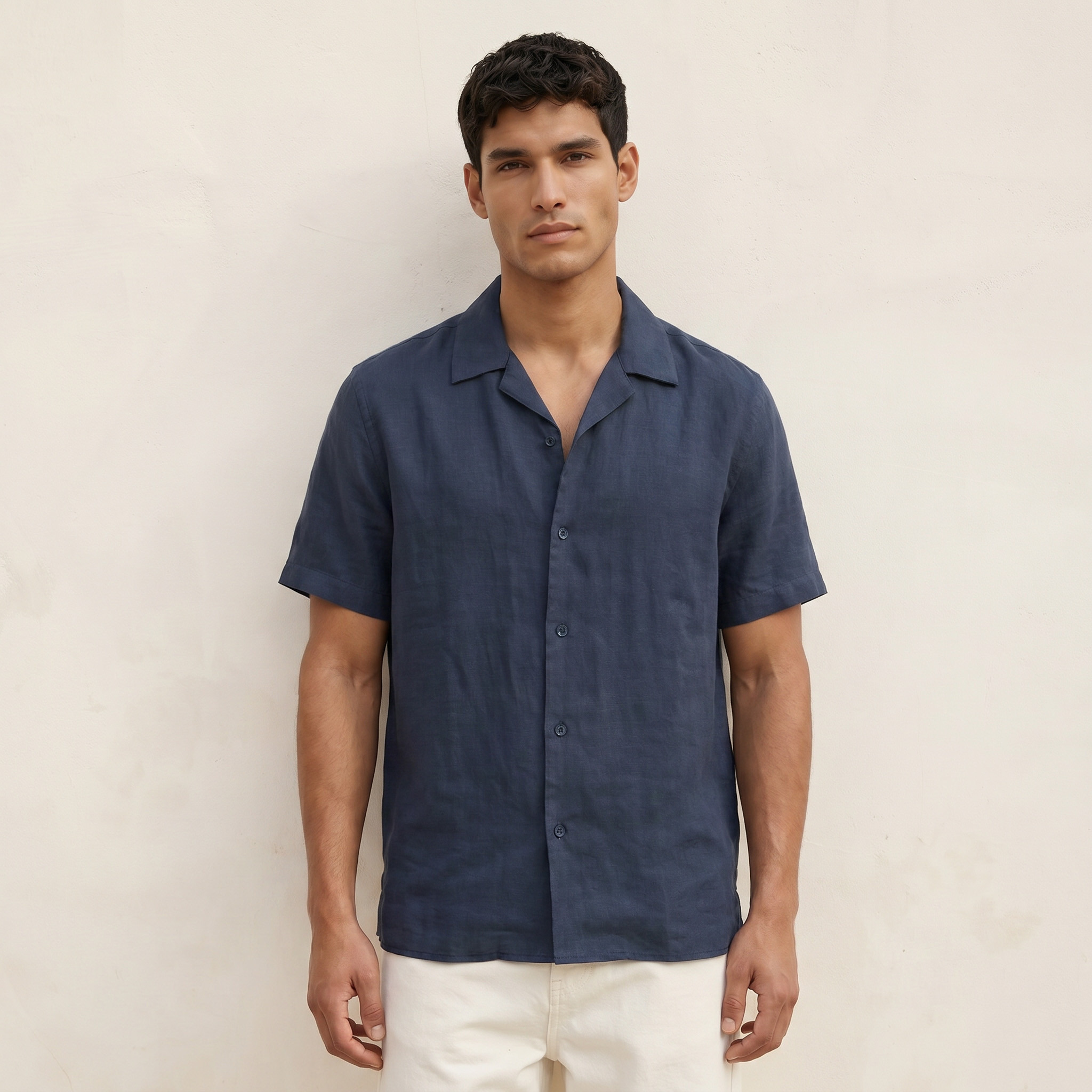 Splash Smart Regular Fit Collared Textured Short Sleeves Shirt-men-clothing-shirts-image-1