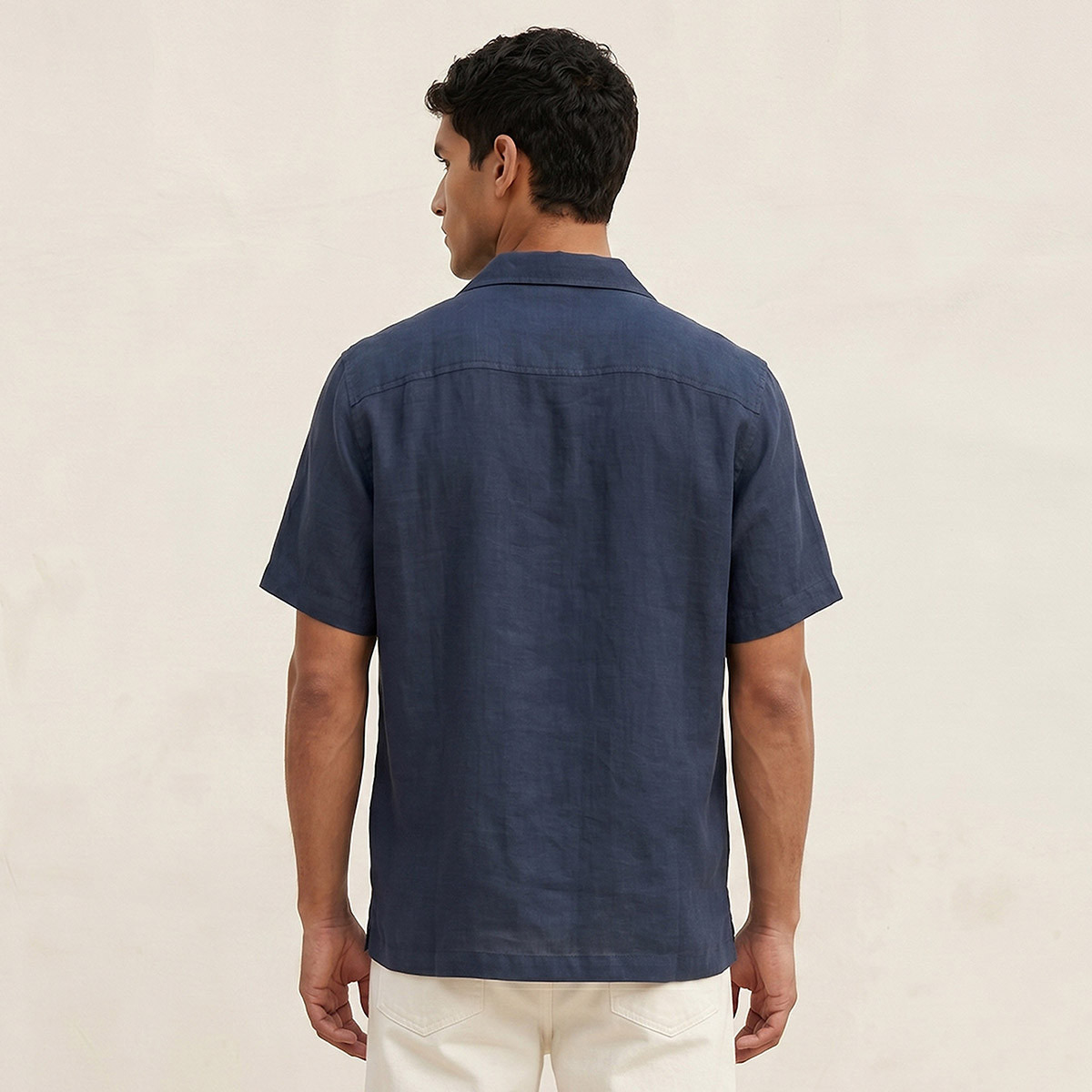 Splash Smart Regular Fit Collared Textured Short Sleeves Shirt-men-clothing-shirts-image-4