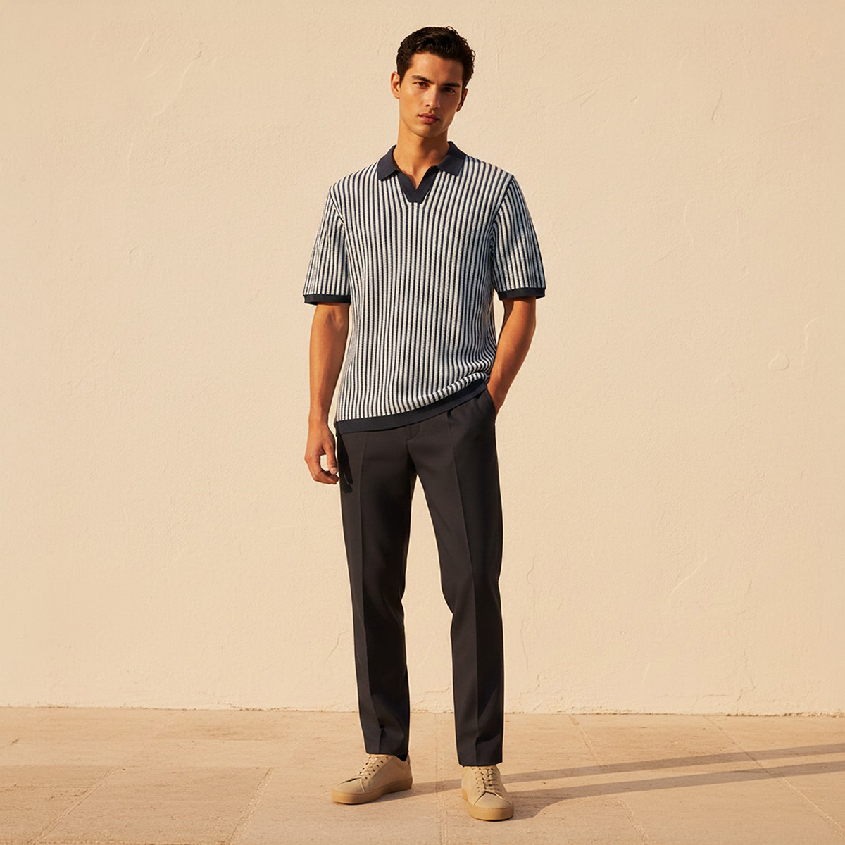 Men Short Sleeves Striped Polo T-shirt-men-clothing-tshirtsandpolos-polos-image-3