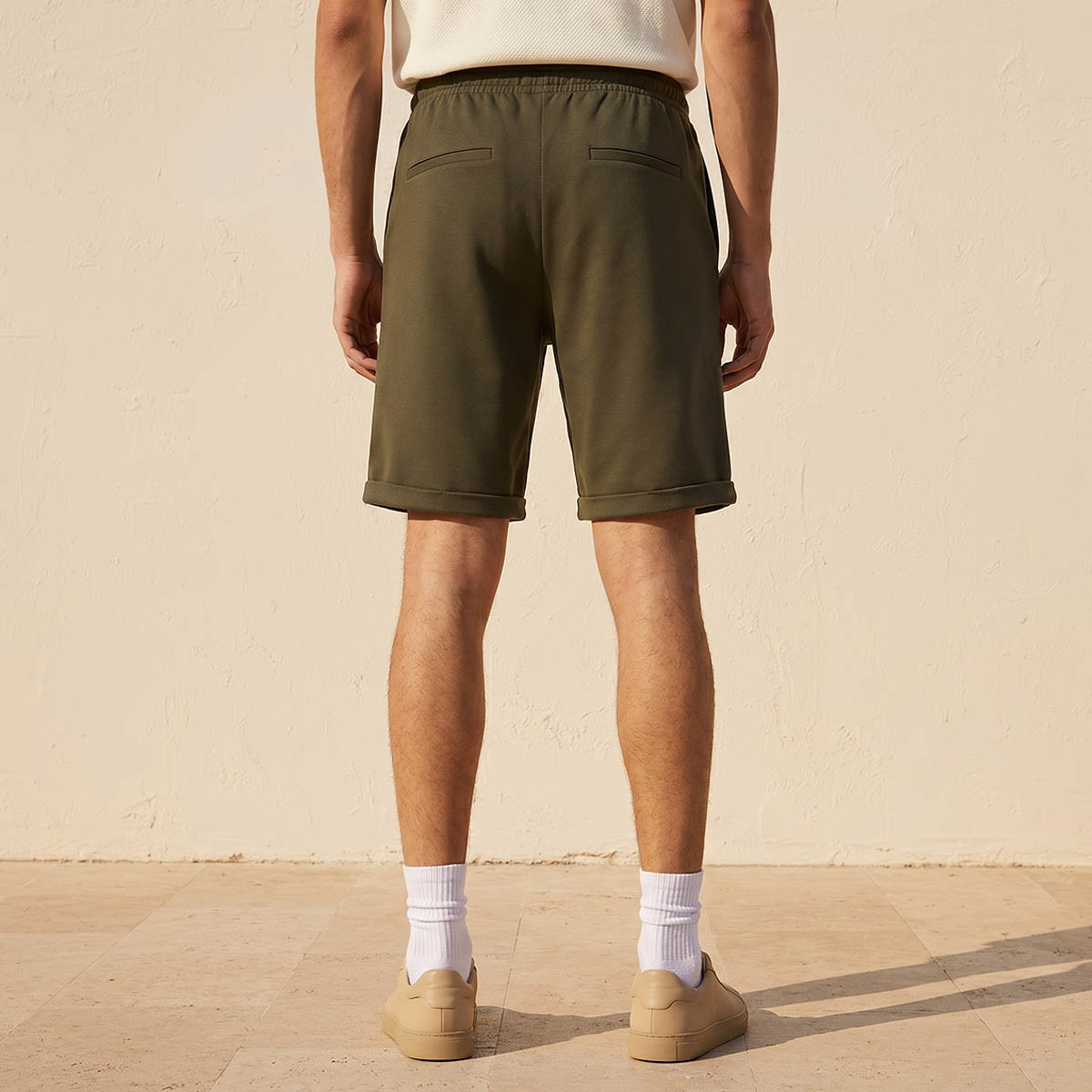 Men Regular Fit Shorts Pique-men-clothing-bottoms-shorts-image-4