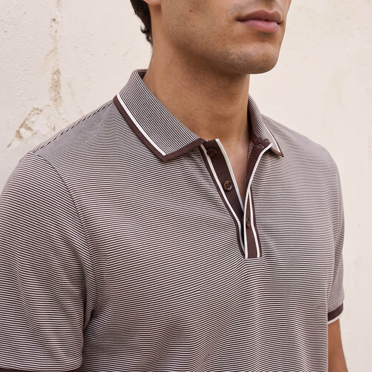 تيشيرت بولو مخطط بأكمام قصيرة من سبلاش سمارت-men-clothing-tshirtsandpolos-polos-image-2