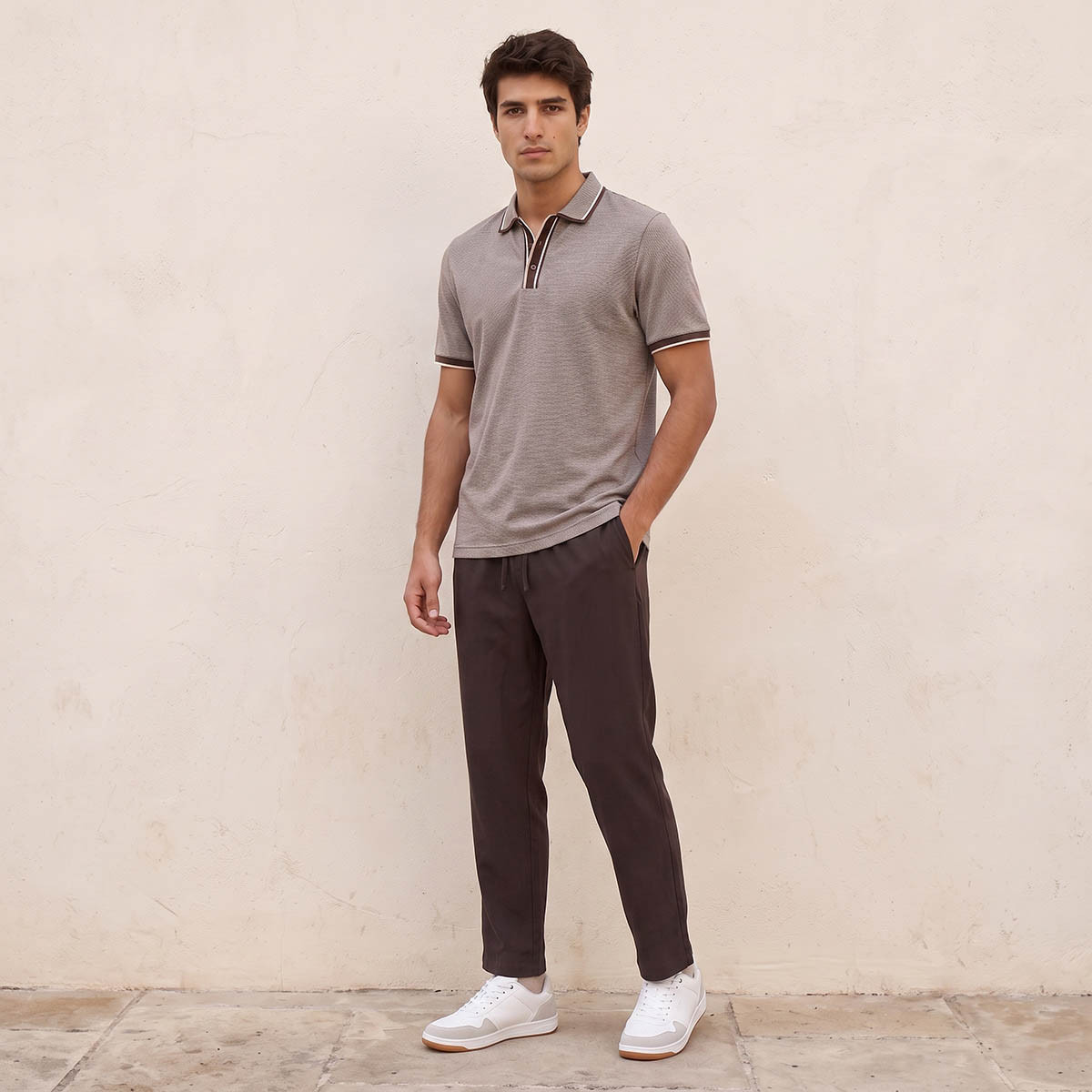 تيشيرت بولو مخطط بأكمام قصيرة من سبلاش سمارت-men-clothing-tshirtsandpolos-polos-image-3