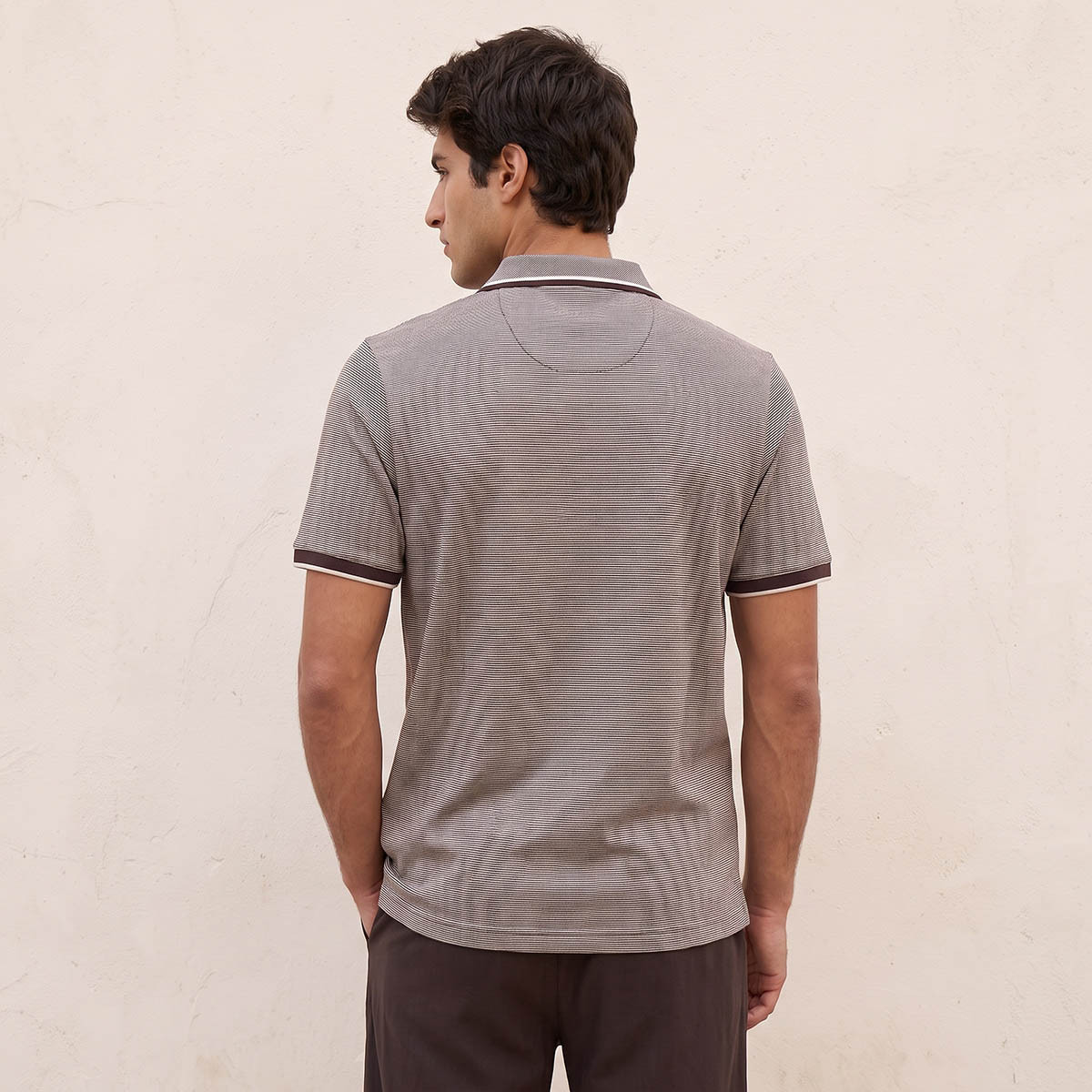 تيشيرت بولو مخطط بأكمام قصيرة من سبلاش سمارت-men-clothing-tshirtsandpolos-polos-image-4