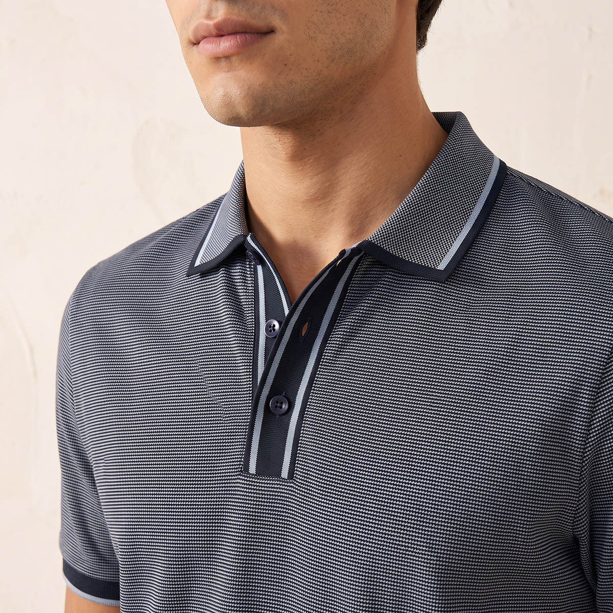 تيشيرت بولو مخطط بأكمام قصيرة من سبلاش سمارت-men-clothing-tshirtsandpolos-polos-image-2