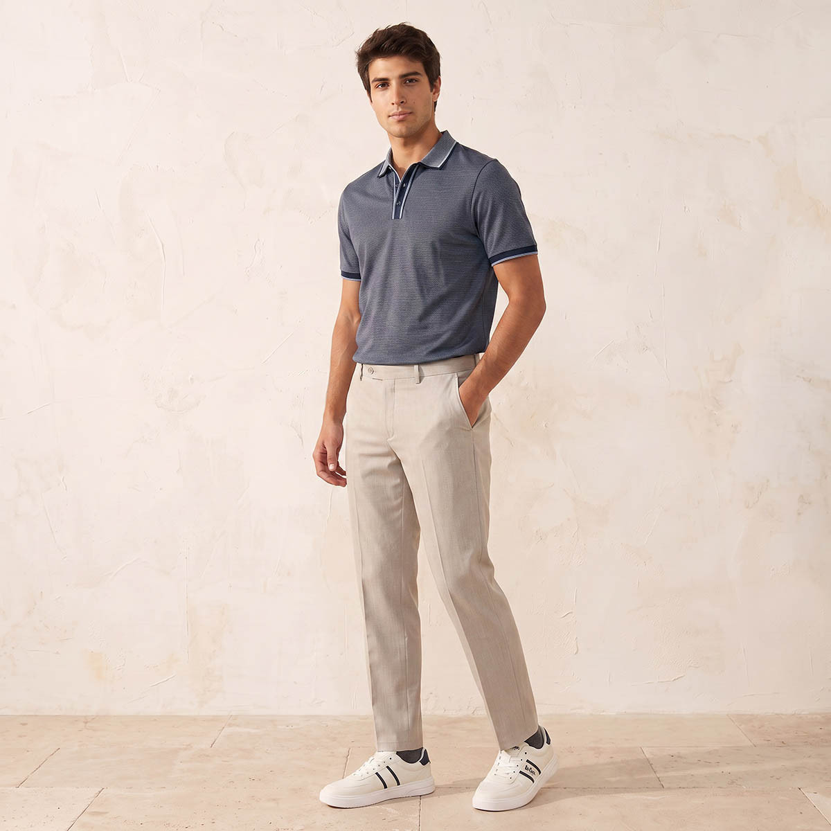 تيشيرت بولو مخطط بأكمام قصيرة من سبلاش سمارت-men-clothing-tshirtsandpolos-polos-image-3