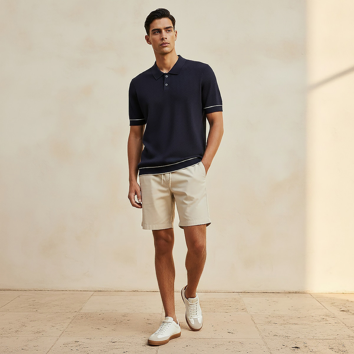 Men Short Sleeves Textured Polo T-shirt-men-clothing-tshirtsandpolos-polos-image-3