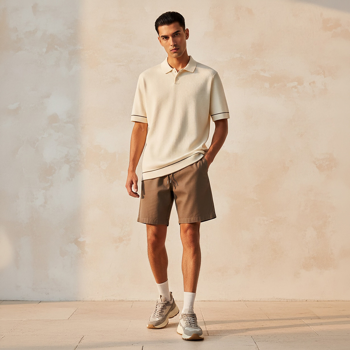 Men Short Sleeves Textured Polo T-shirt-men-clothing-tshirtsandpolos-polos-image-3