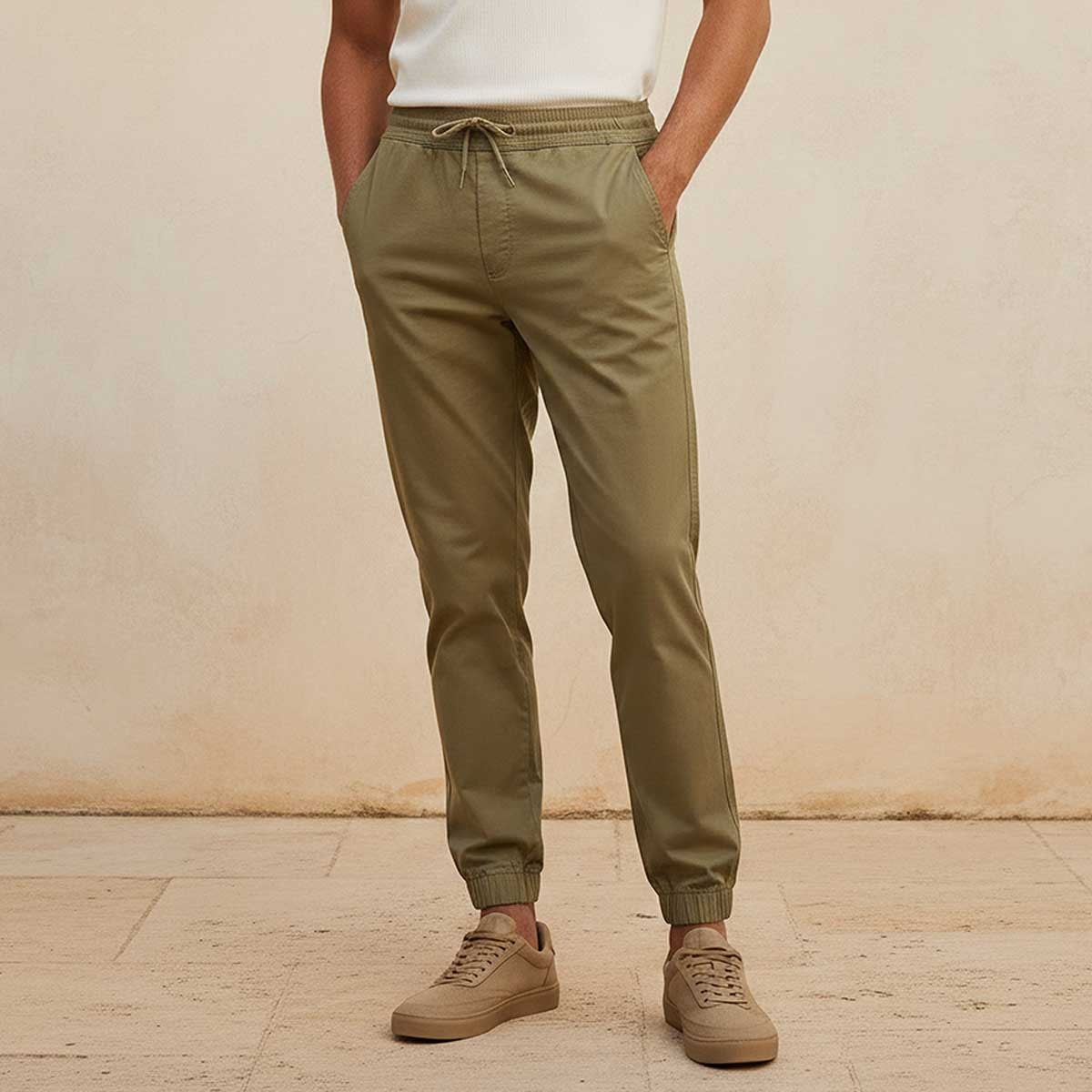 بنطلون رياضي بقصّة سليم من سبلاش سمارت-men-clothing-bottoms-joggers-image-1