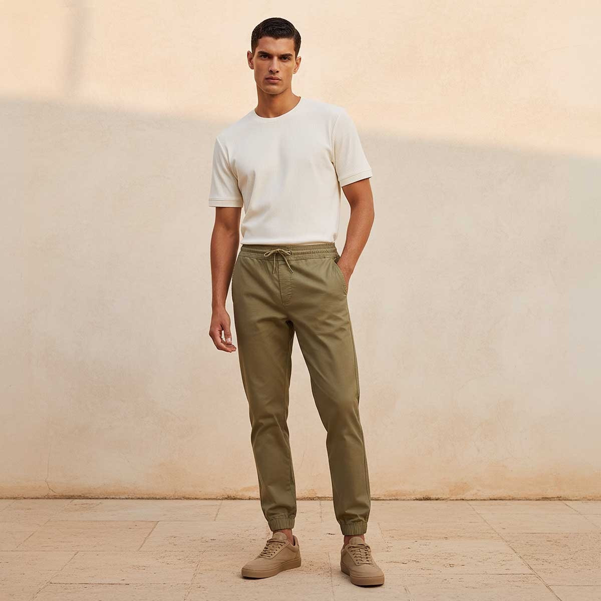 بنطلون رياضي بقصّة سليم من سبلاش سمارت-men-clothing-bottoms-joggers-image-3