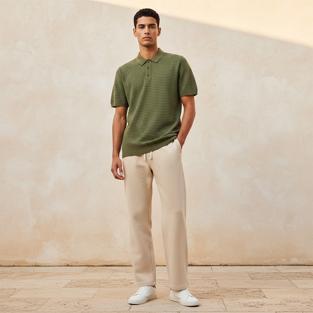 Splash Smart Short Sleeves Textured Polo T-shirt-men-clothing-tshirtsandpolos-polos-image-3