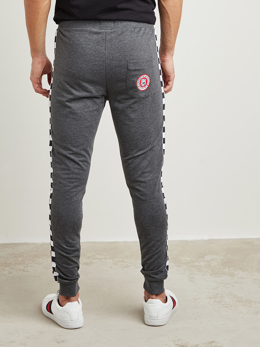 Check Side Panel Detail Jogger with Side Zipper Pockets-men-clothing-bottoms-joggers-image-4