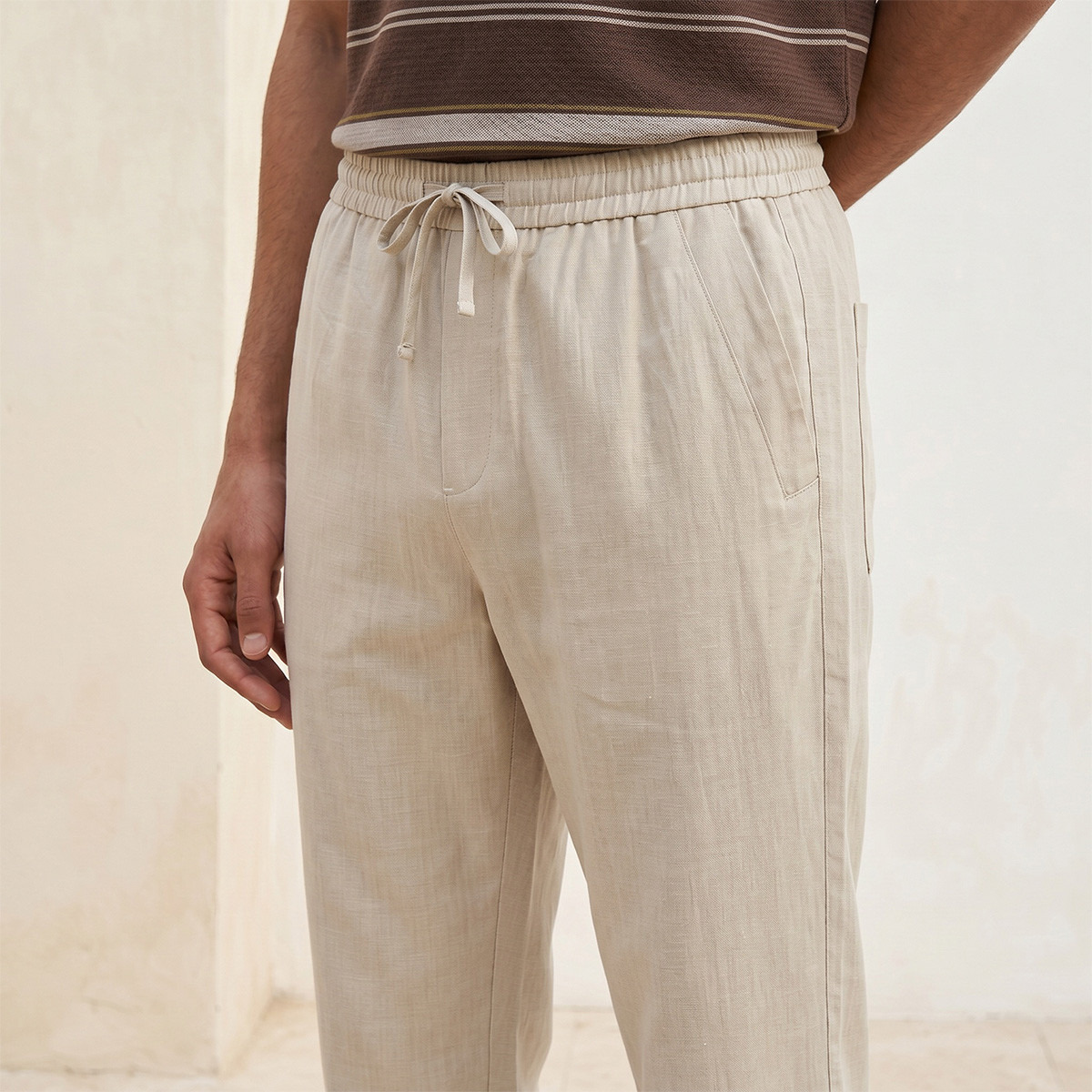 Splash Smart Regular Fit Twill Trousers-men-clothing-bottoms-trousersandchinos-trousers-image-5